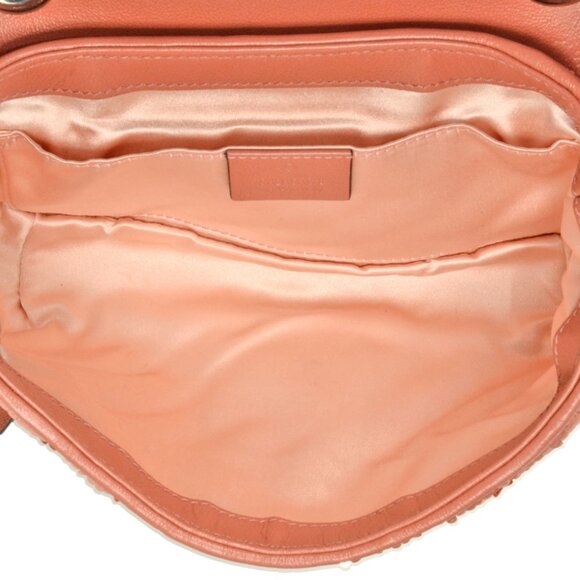 GUCCI Authentic Pink Leather GG Marmont Shoulder Bag - Picture 6 of 8